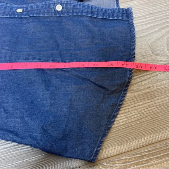 NWOT Pendleton round up let er buck chambray top - Picture 6 of 7